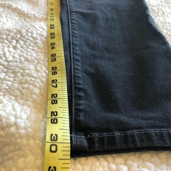 EUC Eileen Fisher Black Stretch Denim Jeans - Picture 7 of 10